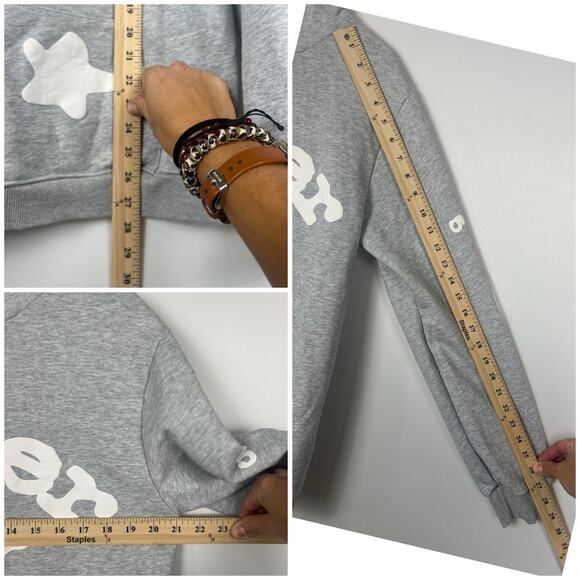 Sp5der Hoodie Beluga – Black Label, Designer Streetwear Sz L - Picture 7 of 11